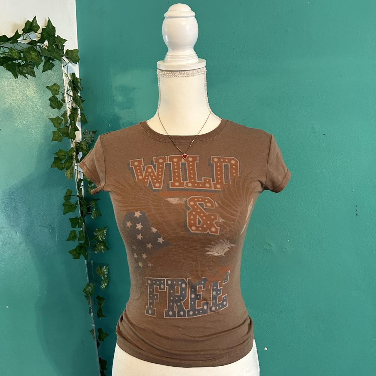 Wild and Free Wet Seal Shirt !!🤎 vintage wet seal... Depop