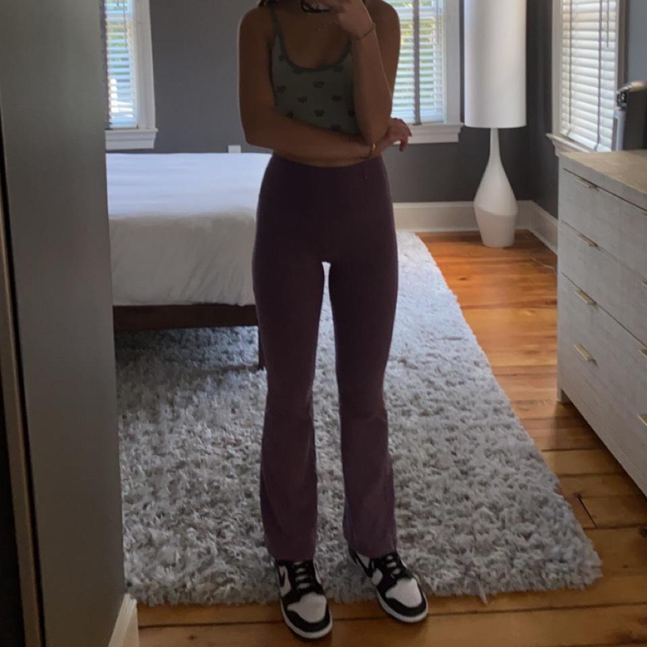 Aritzia TNA flared purple leggings So nice and - Depop