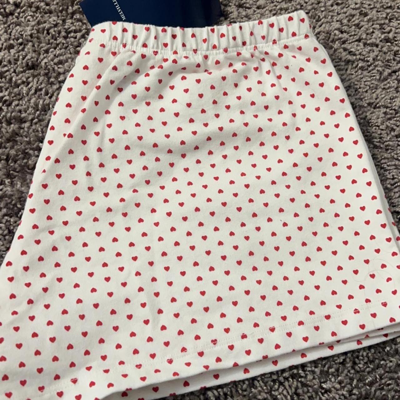 Brandy Melville Heart shorts One Size New with tags... Depop