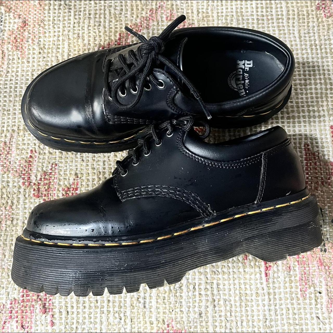 8053 Quad Black Dr Martens Platform shoes (Send... - Depop