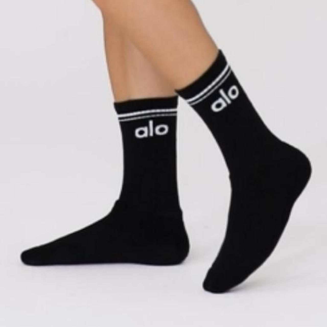 ALO YOGA throw back socks BRAND NEW with packaging | Depop