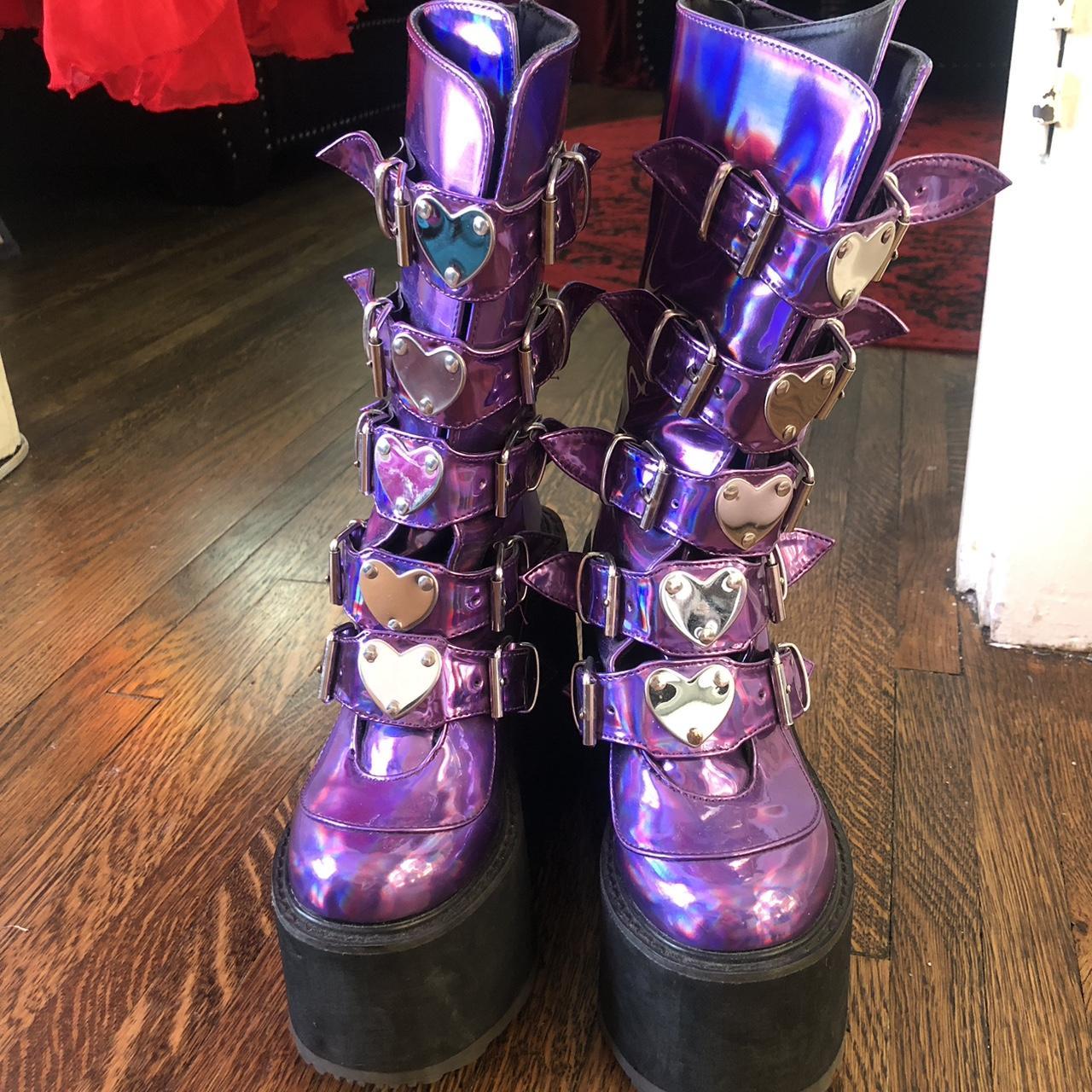 Demonia best sale purple boots