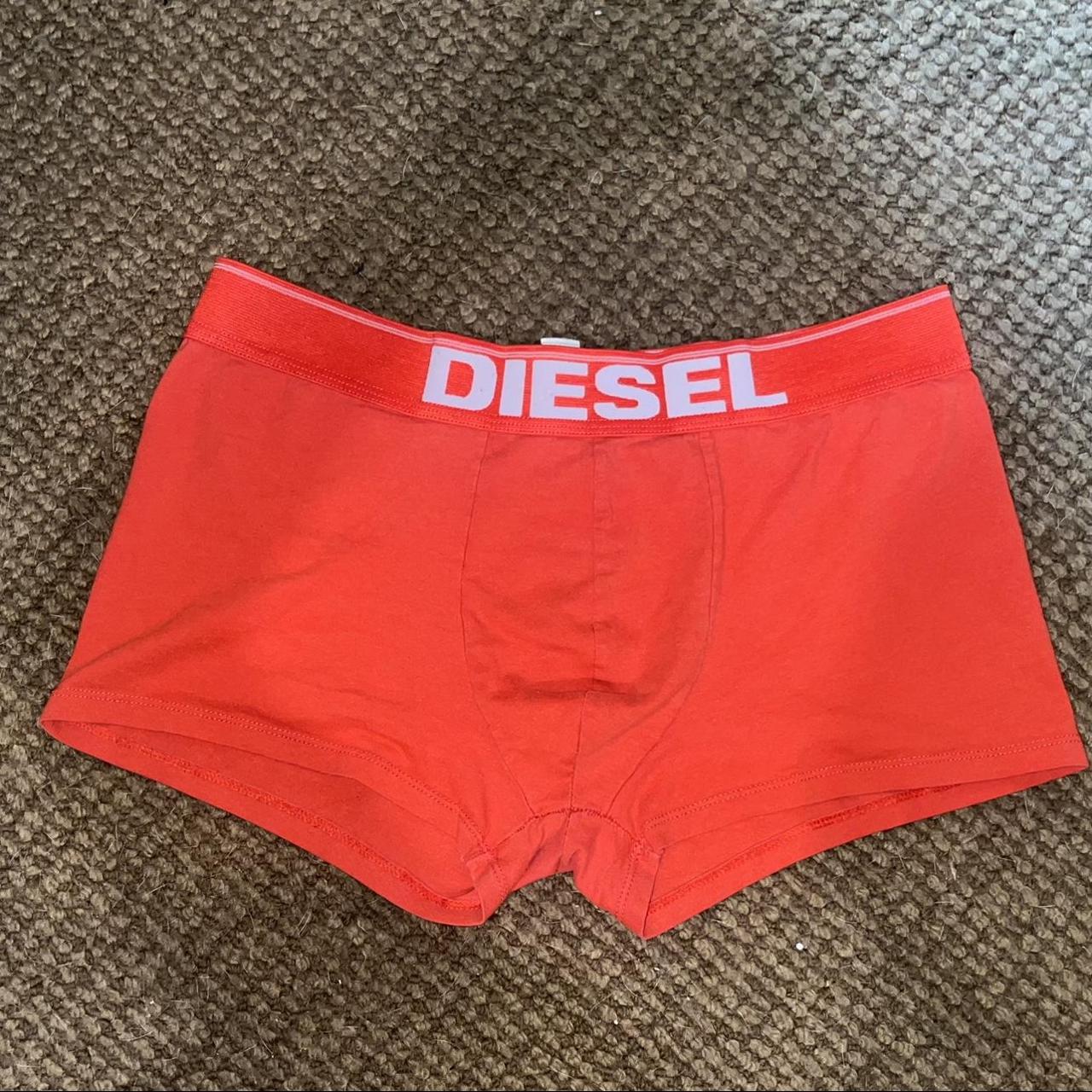 DIESEL orange underwear, i wore them as shorts, or... - Depop