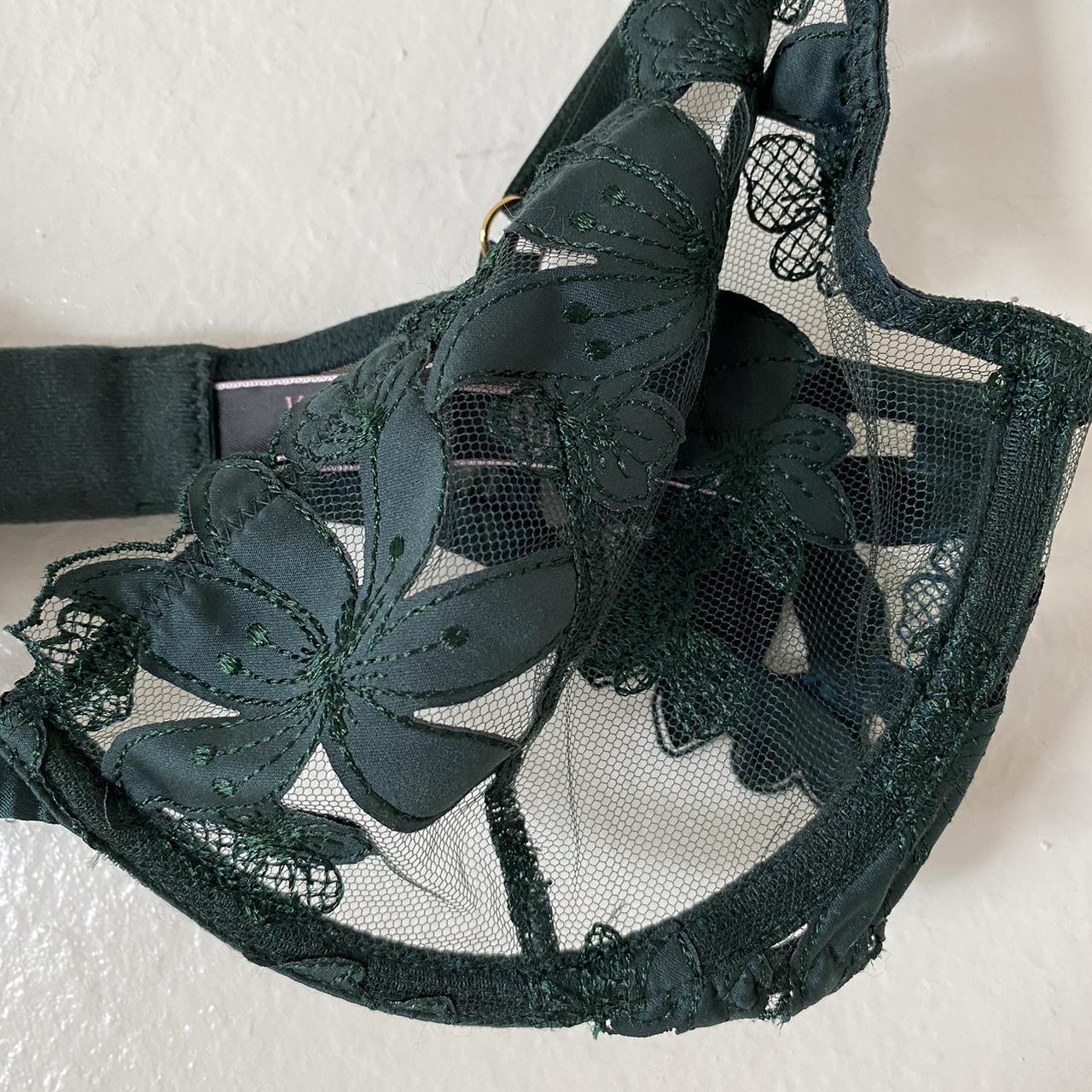 Victoria's Secret Women's Green Bra Depop