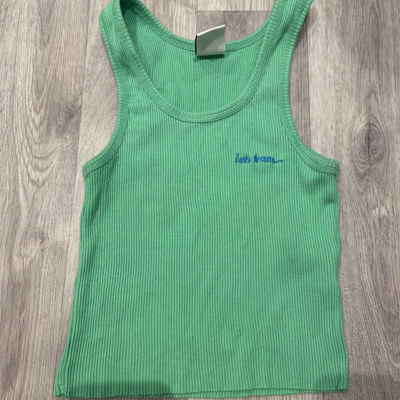 Urban Outfitters Women's Green Veststankscamis Depop