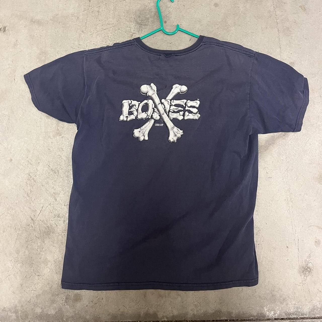 Bones Men's Blue and Navy T-shirt (3)