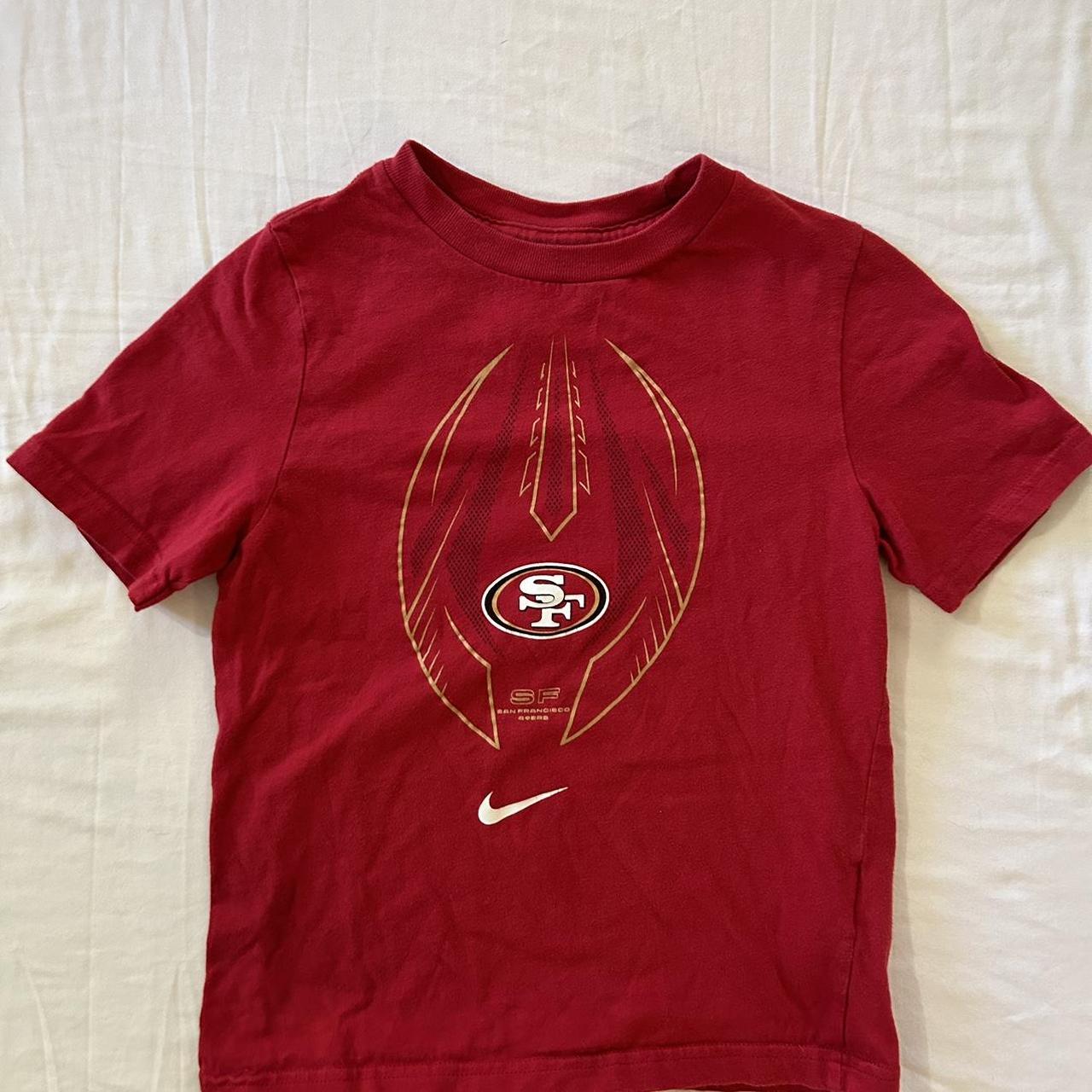 Nike San Fransisco 49ers baby tee Boys medium nike - Depop