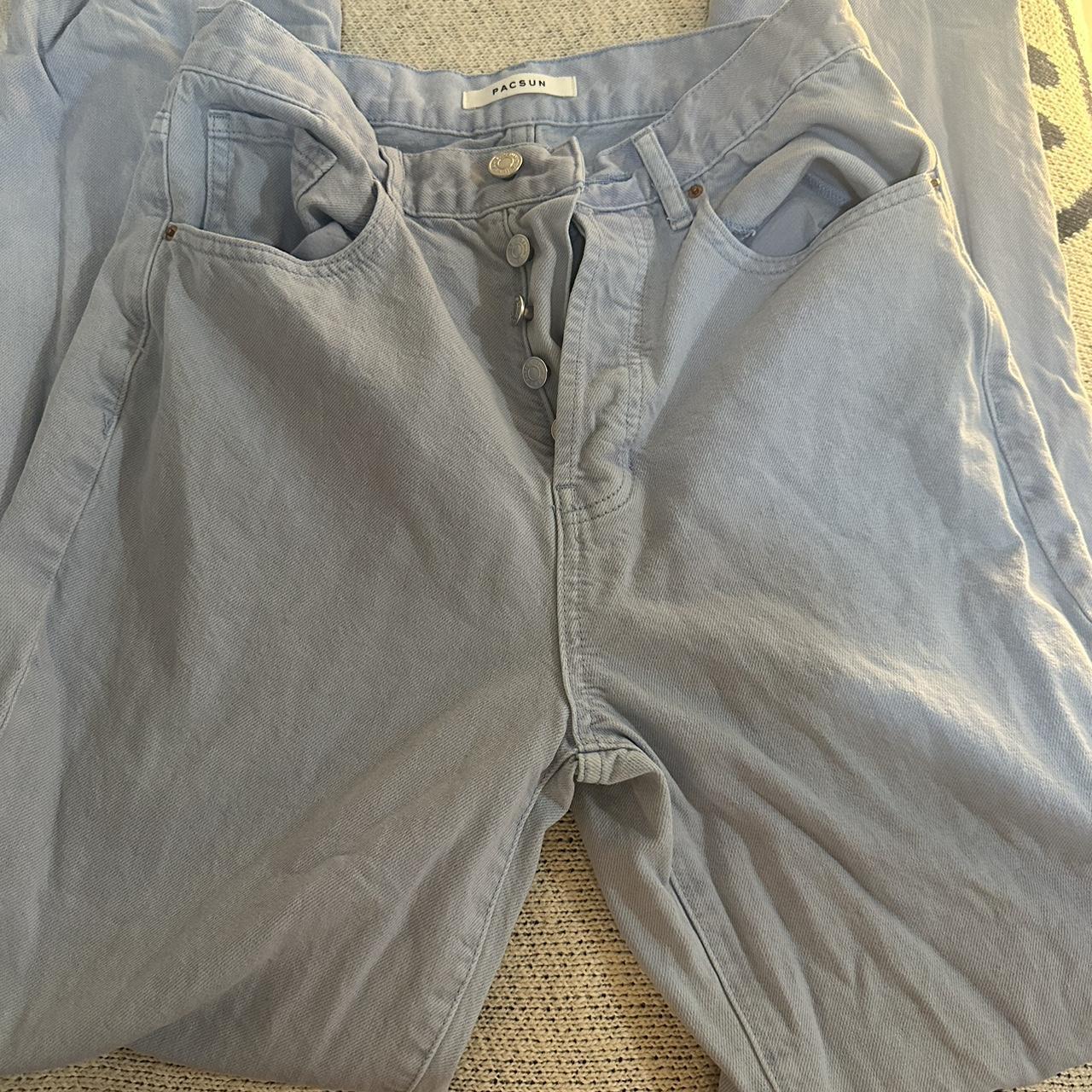 PacSun Eco Light Blue dad Jeans Size 27 - Depop