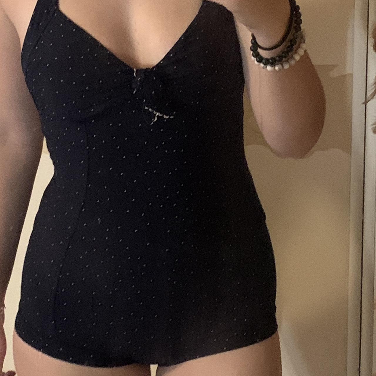 80s/90s Vintage tankini bathers, one piece, polka... Depop