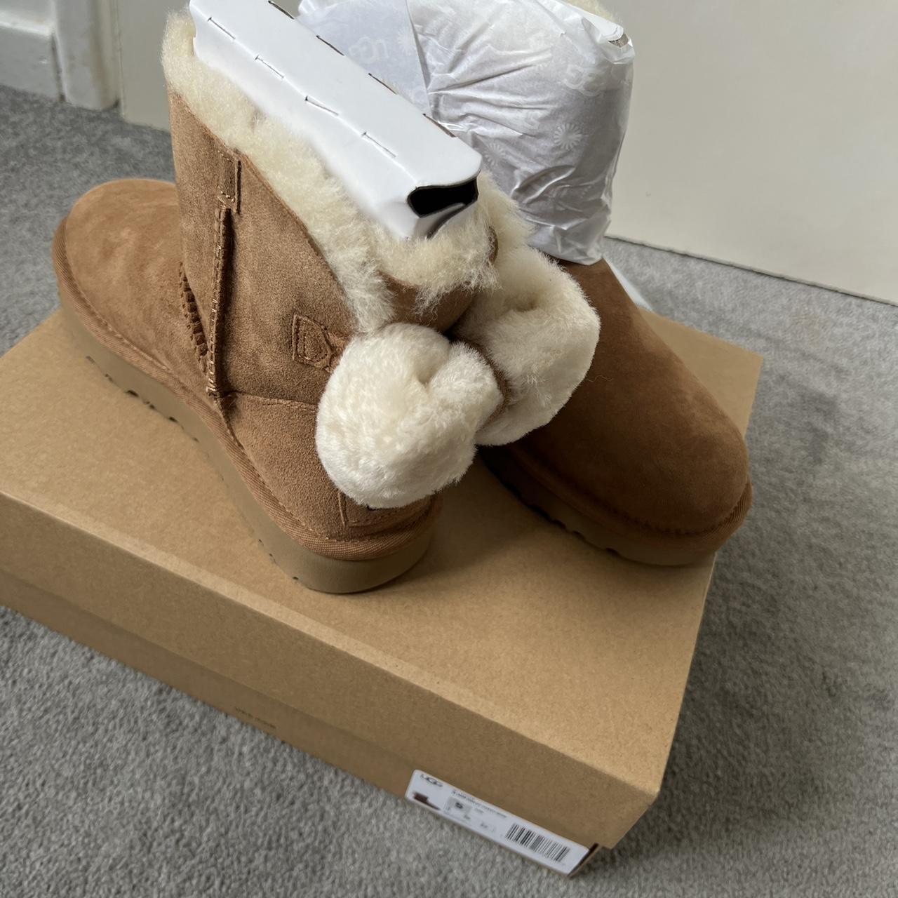 Custom Louis Vuitton Mini Bailey Bow Ugg boots Size - Depop