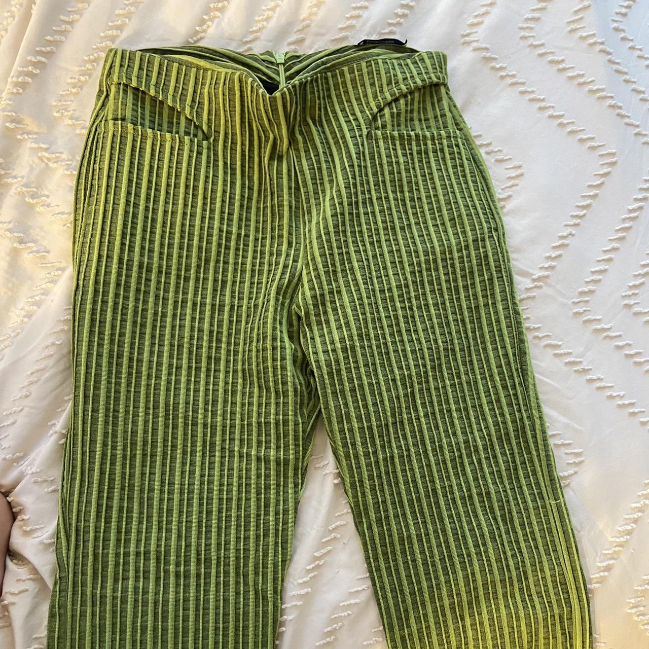 Green Paloma Wool ribbed set with collared top and | Depop