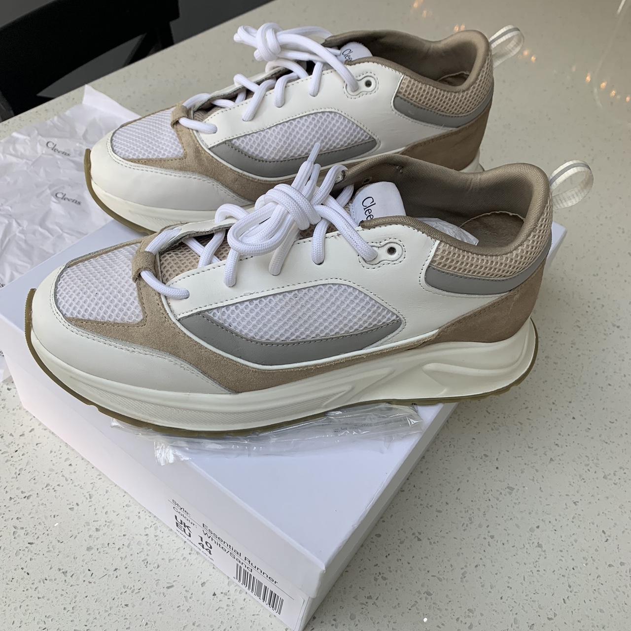 Cleens essential runner Colour White/Sand Uk size 10... - Depop