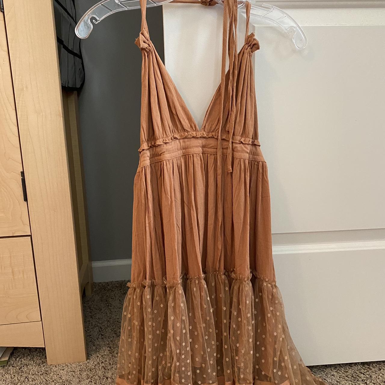 SHEIN Women's Orange Dress Depop