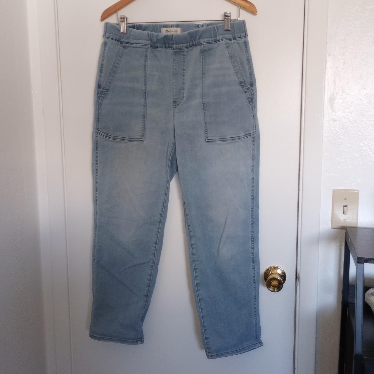 Madewell pull on Soft stretchy straight leg jeans... - Depop