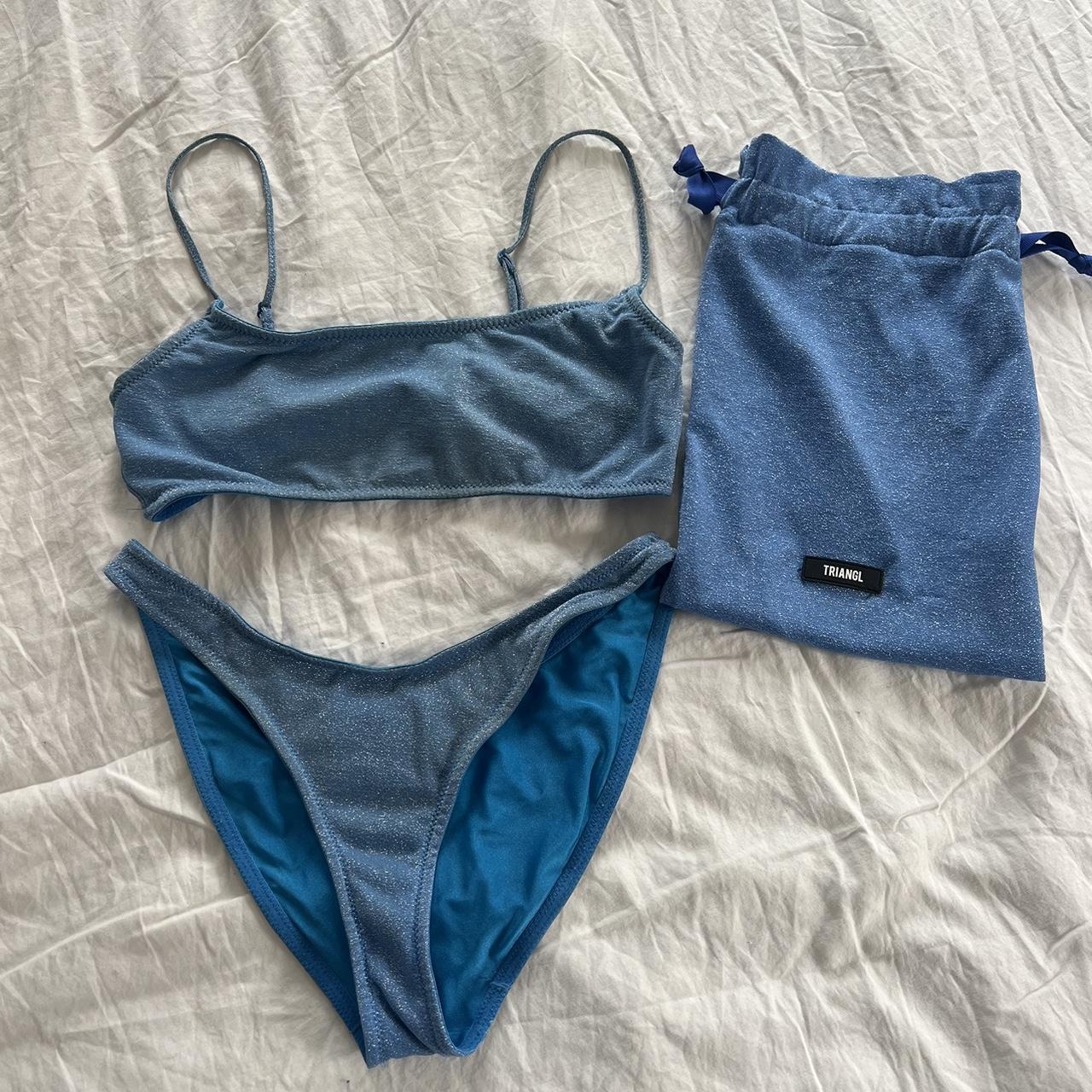 Triangl Women's Blue Bikinis-and-tankini-sets | Depop