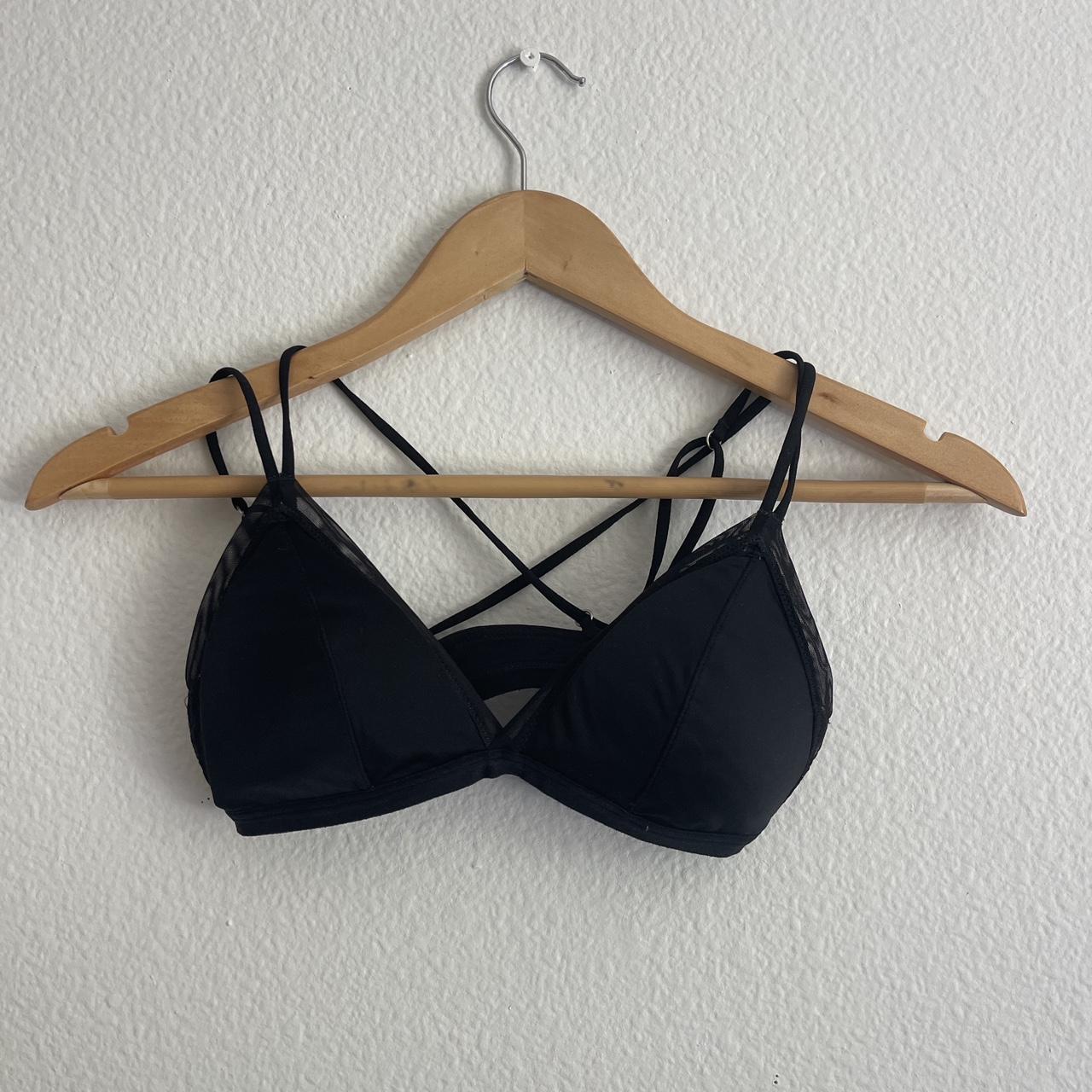 Abercrombie And Fitch Black Bikini Top Triangle Depop 6563