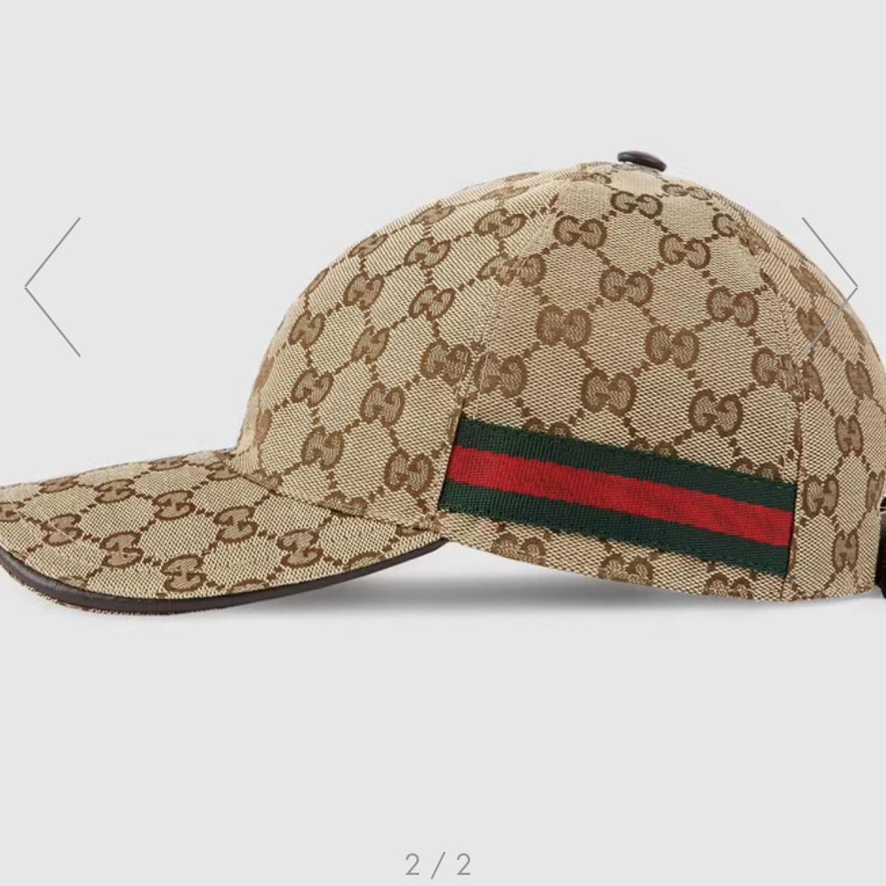 Gucci Original GG Canvas Baseball Hat with Web Beige/Brown