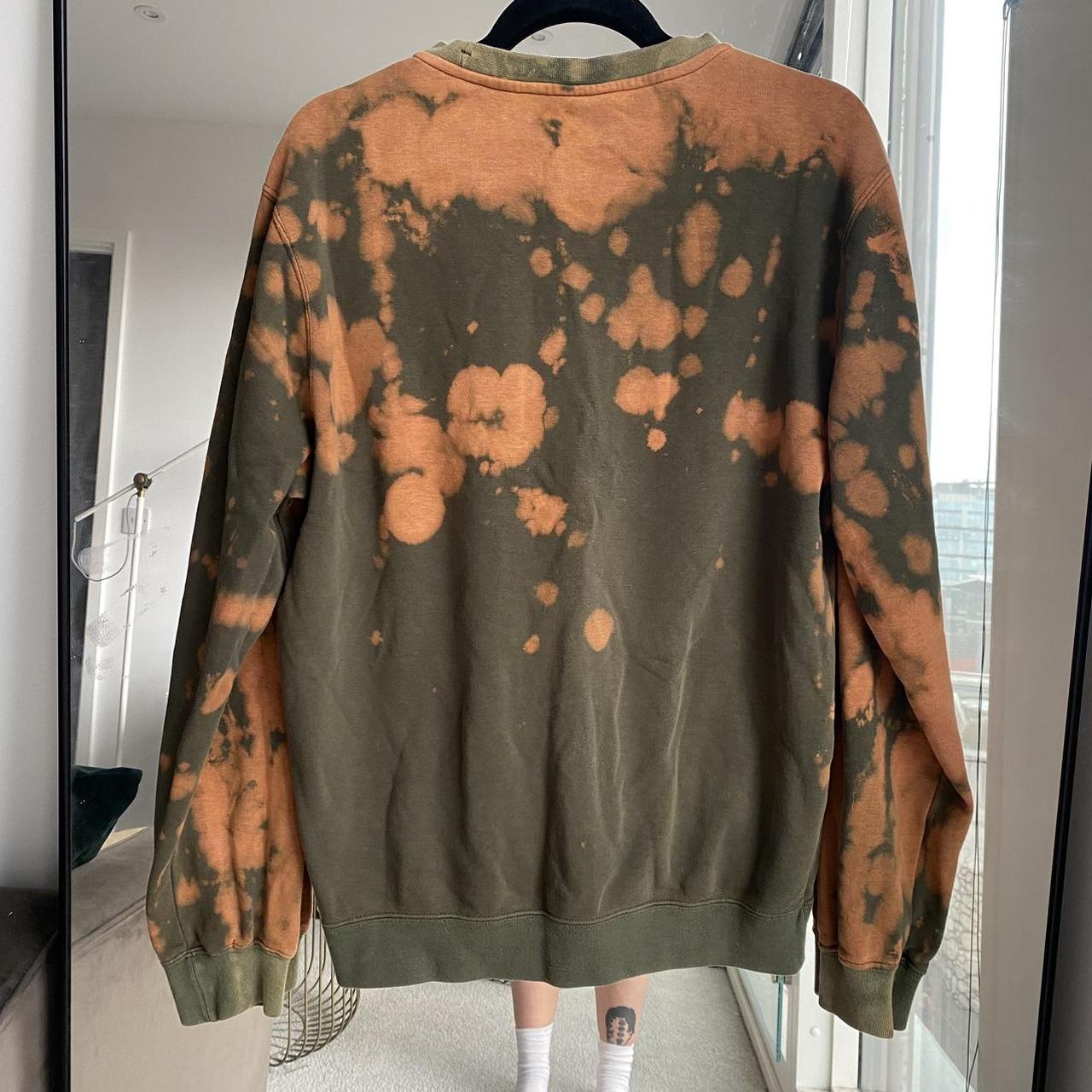 Bleached best sale orange sweatshirt