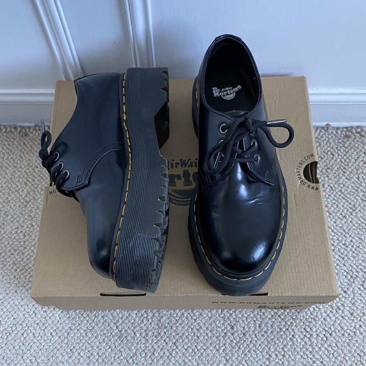 dr martens 1461 quad platform shoe size 5... - Depop