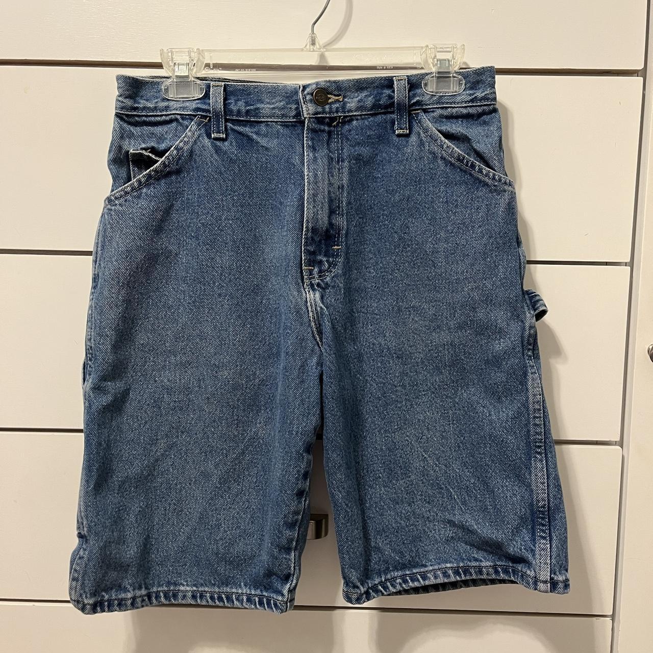 Vintage Dickies Denim Dad Shorts item is in used,... Depop