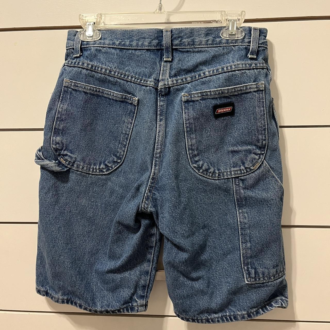 Vintage Dickies Denim Dad Shorts item is in used,... Depop