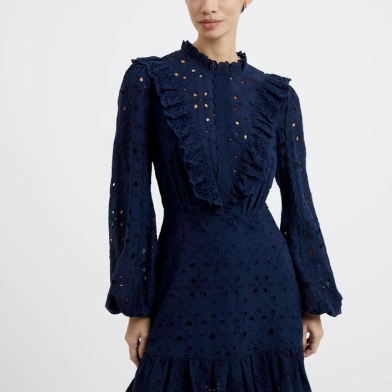 French connection navy blue dress best sale