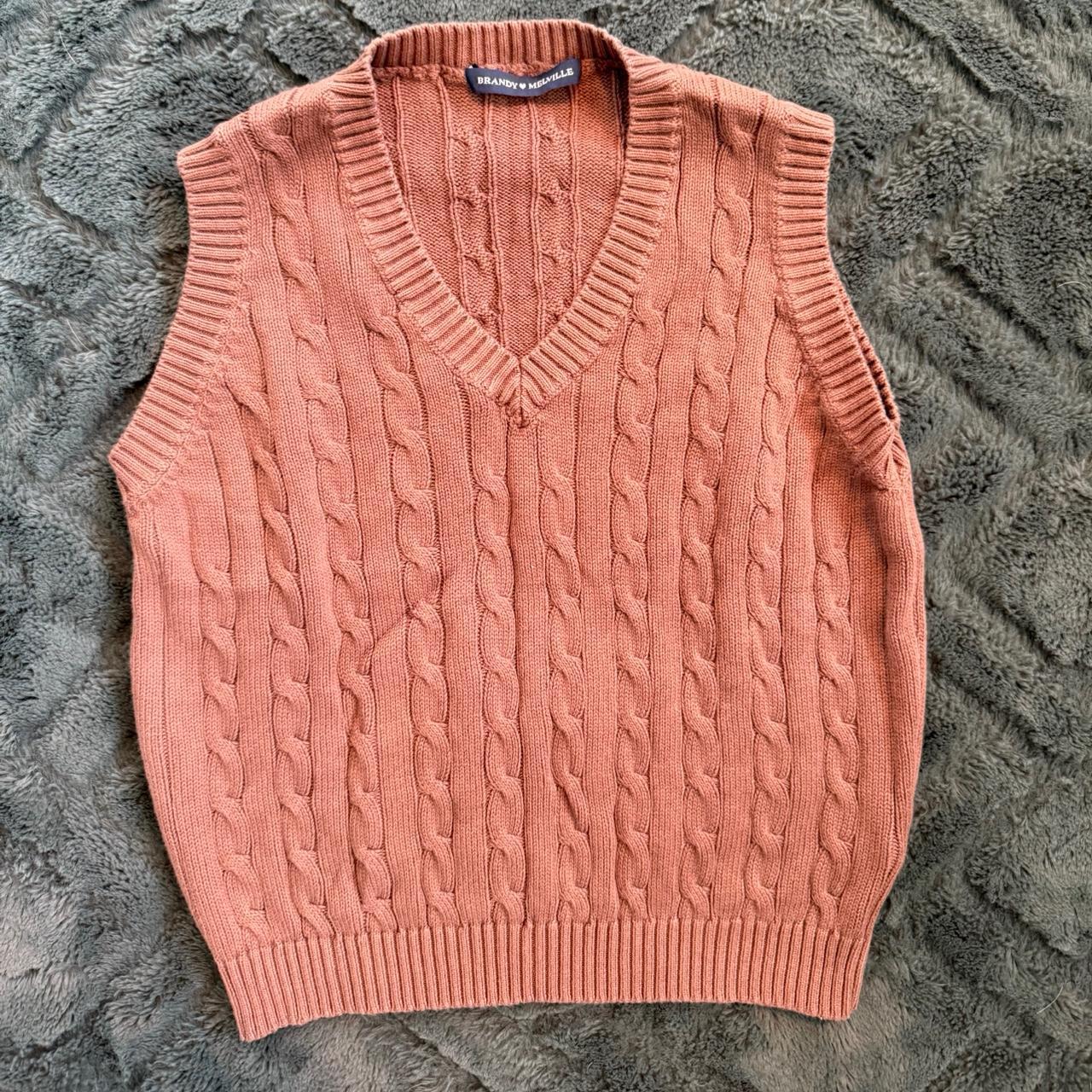 Brandy Melville Women's Sweater Orange/Pink One size – Brandy