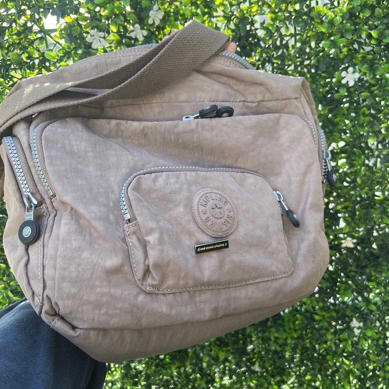 Kipling Women's Tan and Khaki Bag Depop