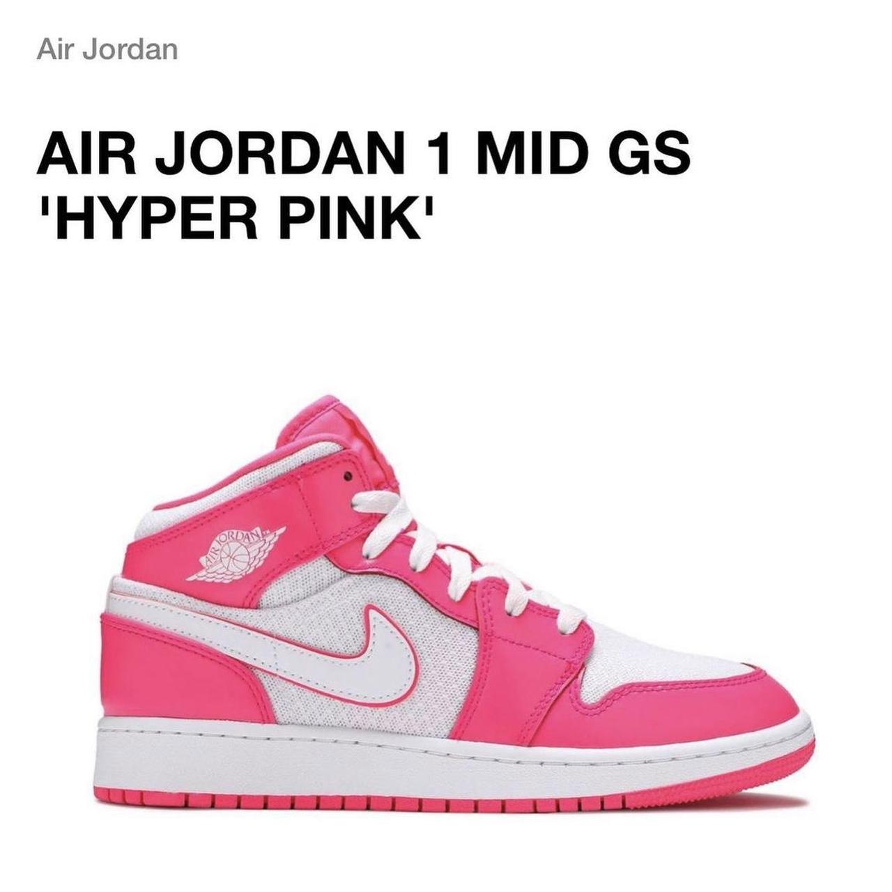 Basketball Sneakers Air Jordan Mid Gs Hyper Pink Item: Air Jordan Mid Gs In  Hyper Pink?? Depop