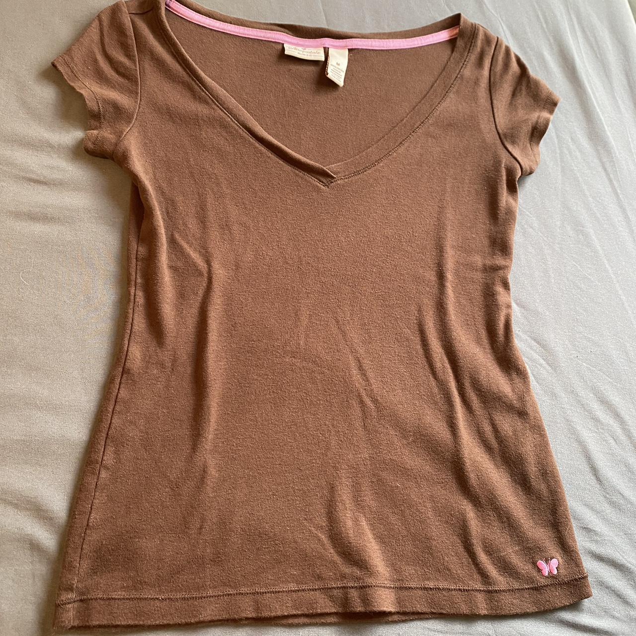 Aeropostale Women S Brown Shirt Depop