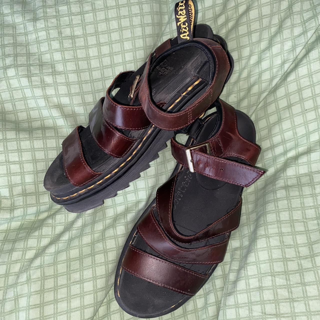 Burgundy dr hot sale marten sandals