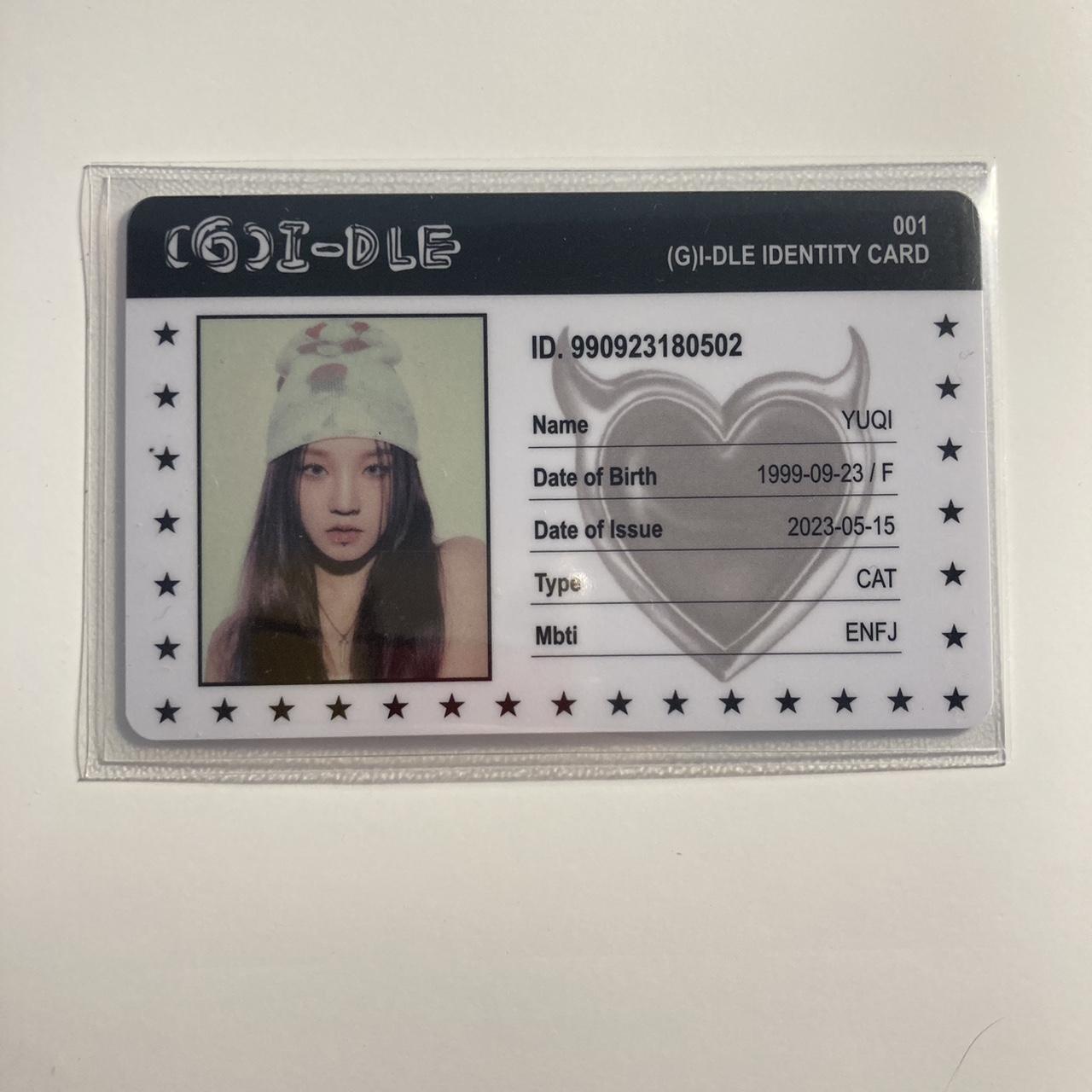 yuqi queencard id card will be shipped in a... - Depop