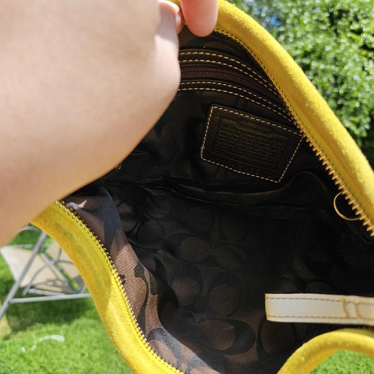 Vintage yellow/lime coach bag Y2k hobo bag | Depop