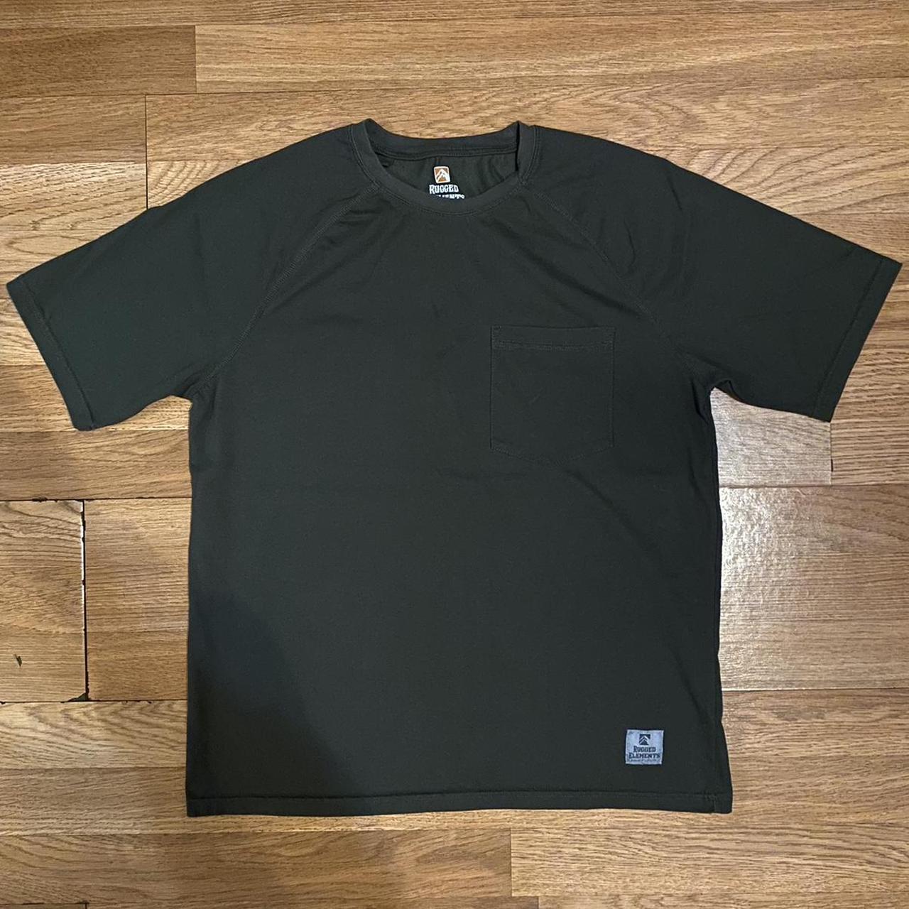 Olive Green utility shirt by Rugged Elements Thick... Depop