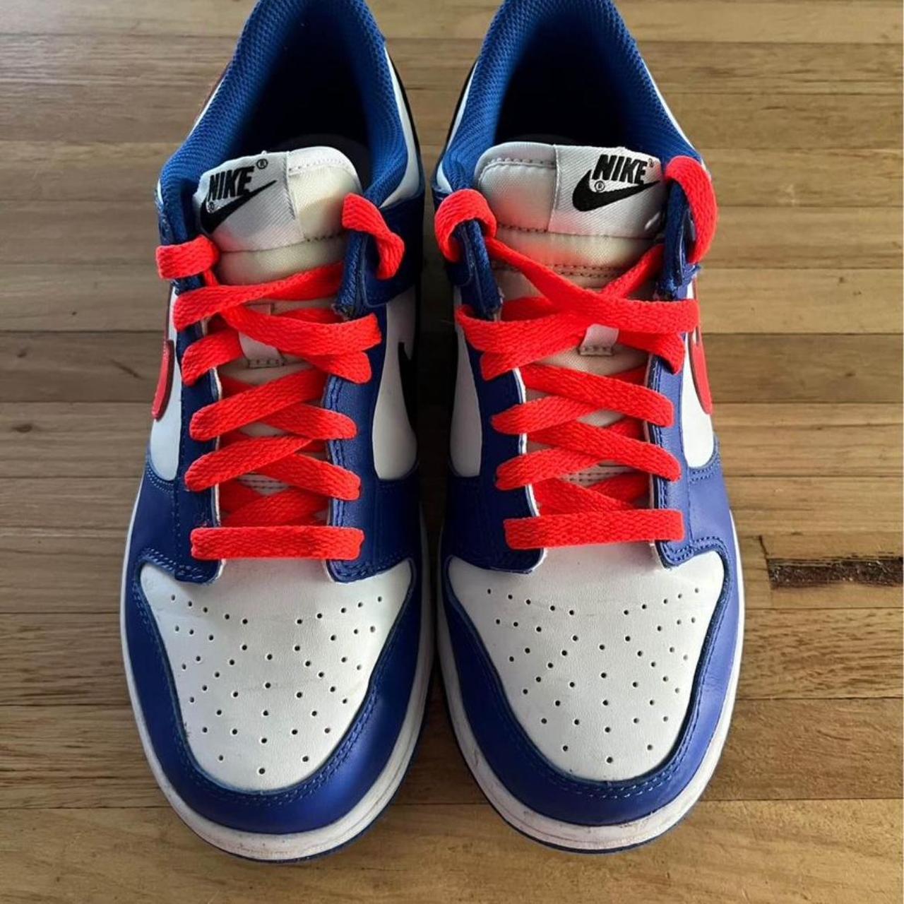 Nike Dunk Low Royal Red GS Size 6Y (EURO 38.5/UK... - Depop