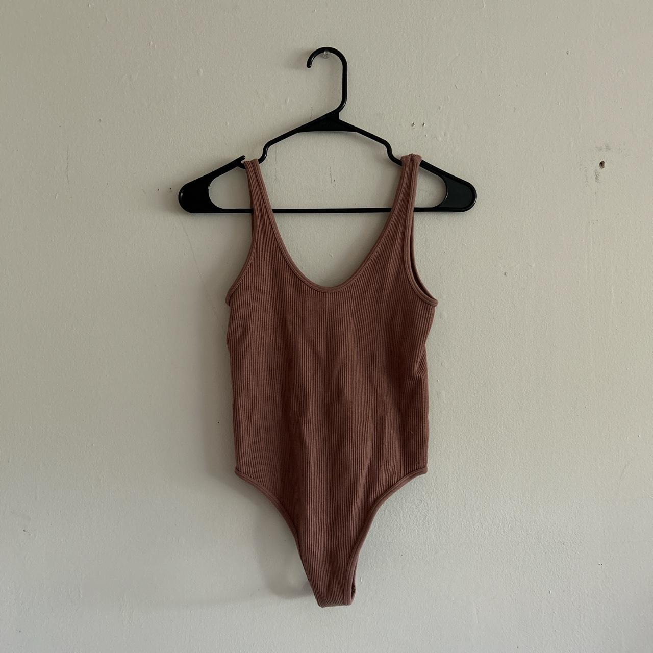 Zara Women's Pink Bodysuit Depop