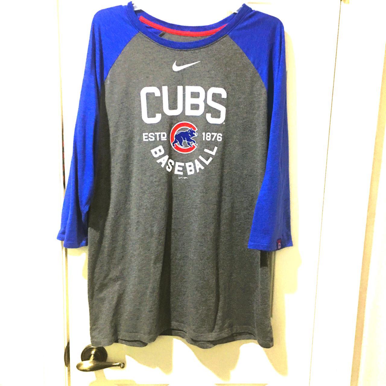 Chicago Cubs Shirt Mens 3xl Blue Copyrighted 2016 - Depop