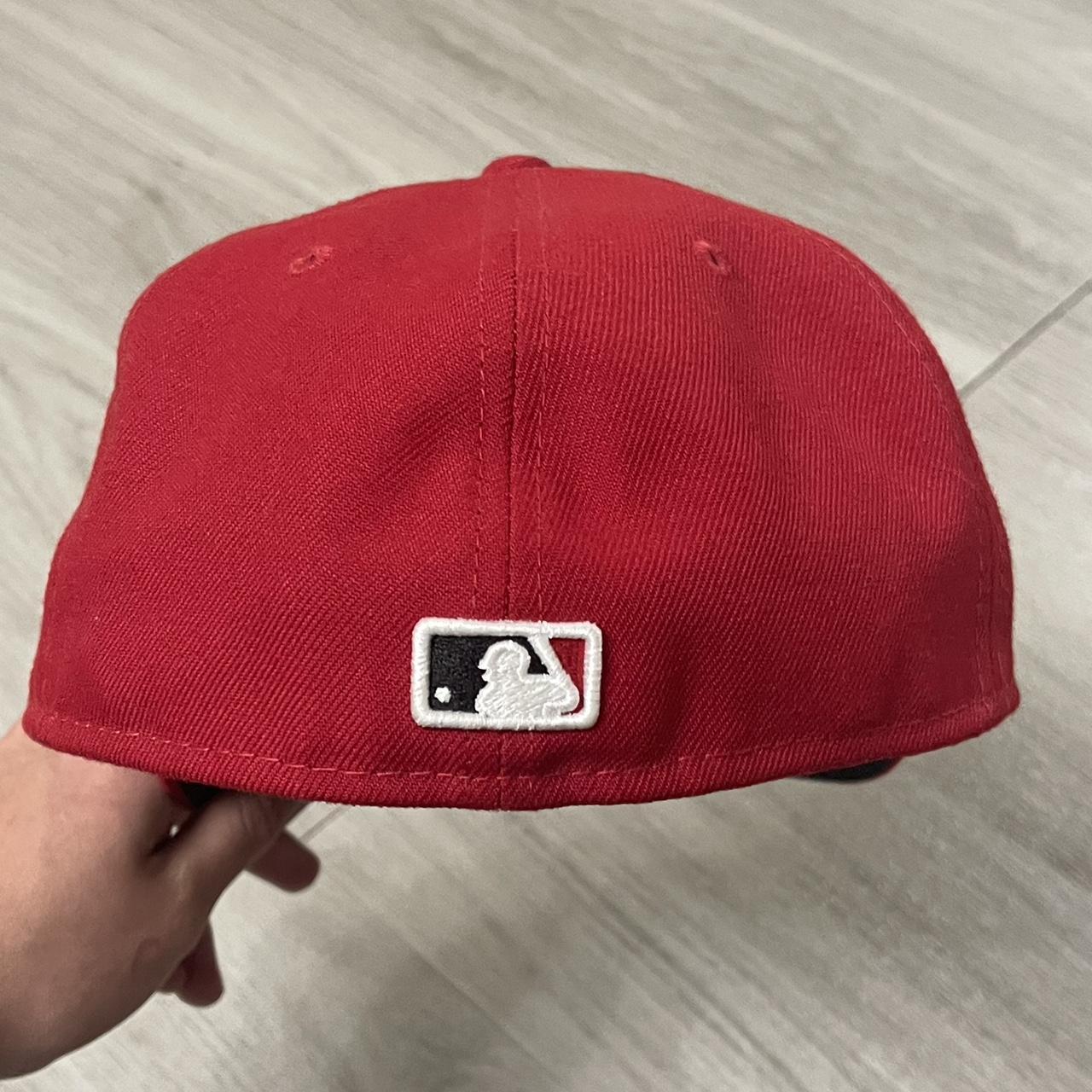 ECAPCITY ST Louis cardinals fitted size 7 1/4. Pink - Depop