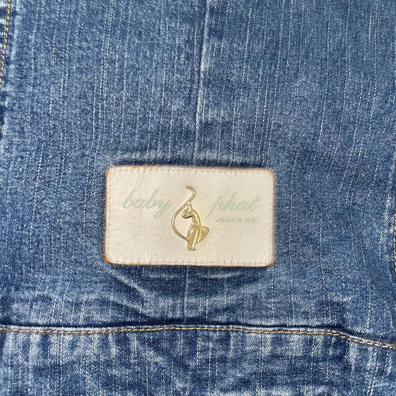 baby phat denim zip up jacket💖 labeled size xs.... - Depop