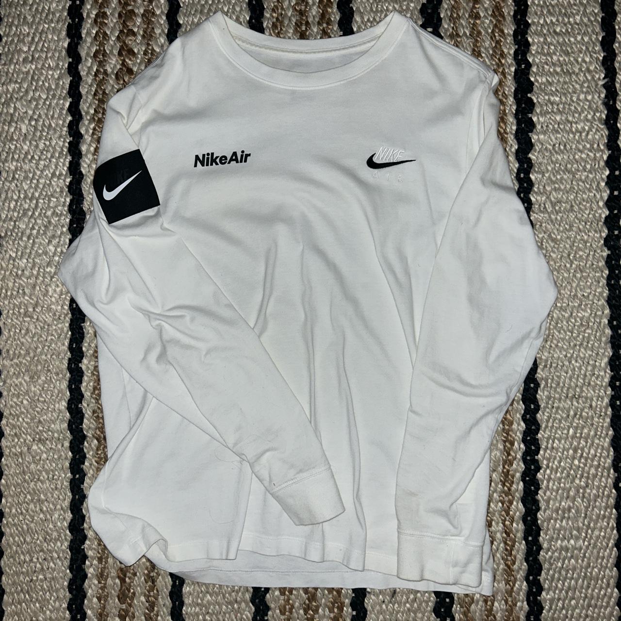 red and white nike long sleeve shirt