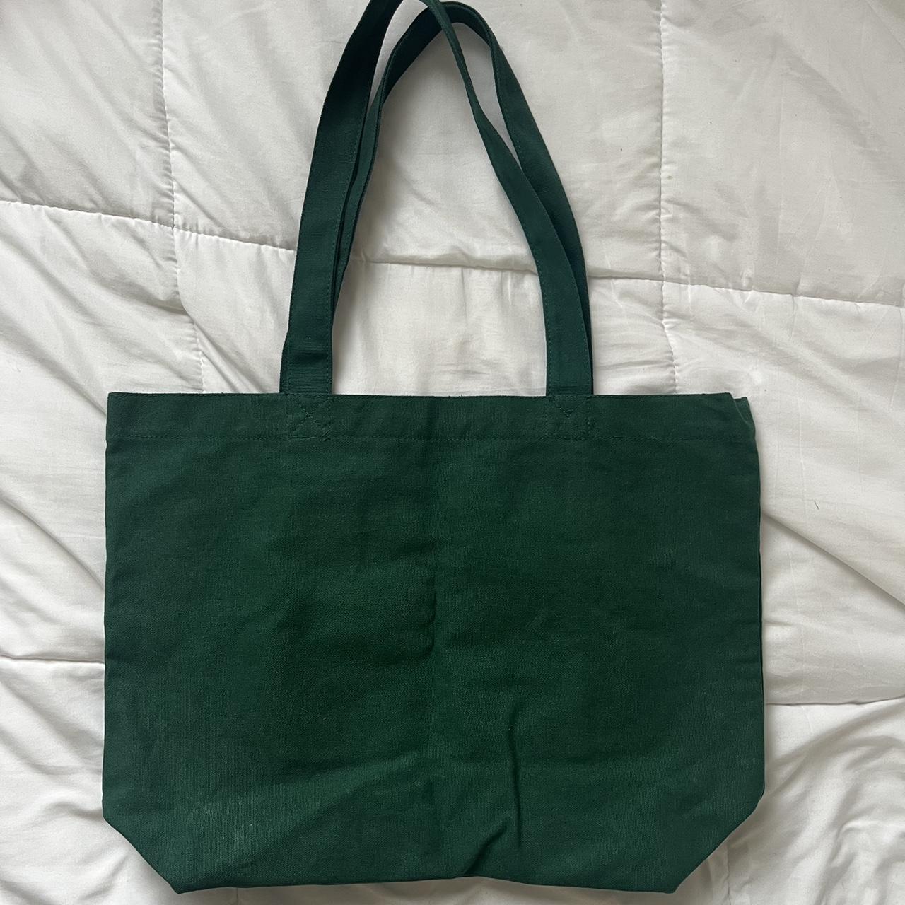 primark forest green tote bag! i will say it is on... Depop