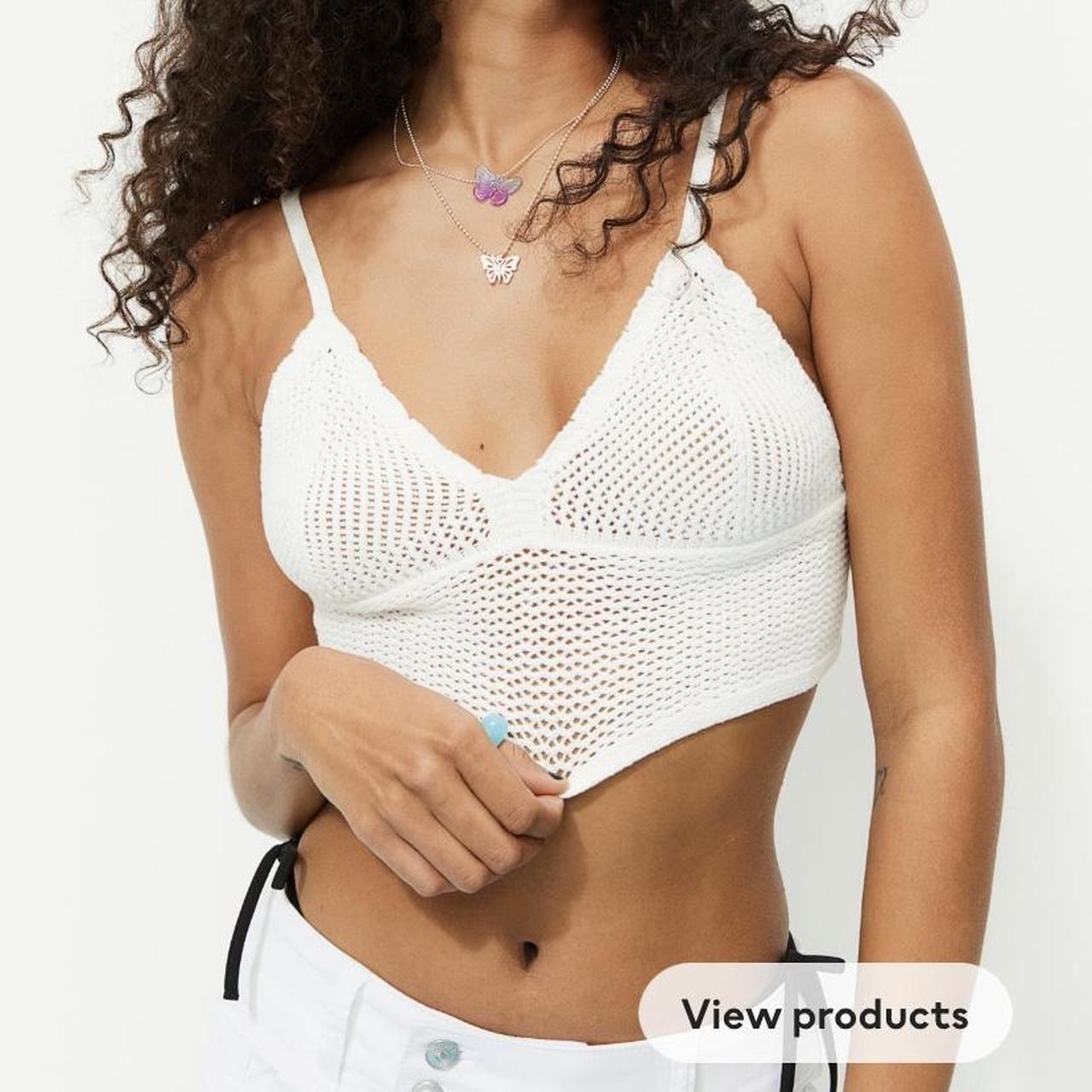 H M crochet crop top Too big for me Never Depop