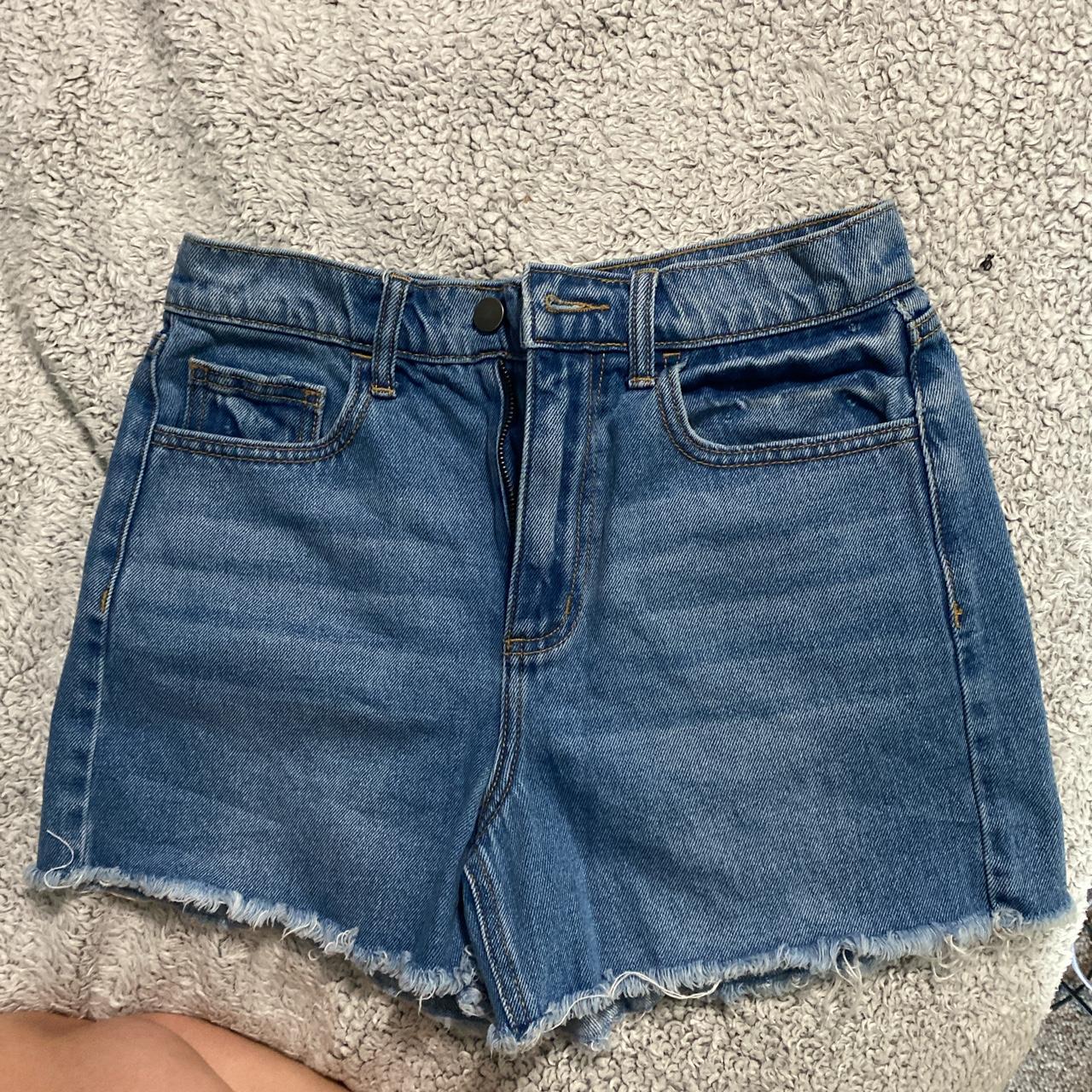 Fashion Nova Women's Blue Shorts | Depop