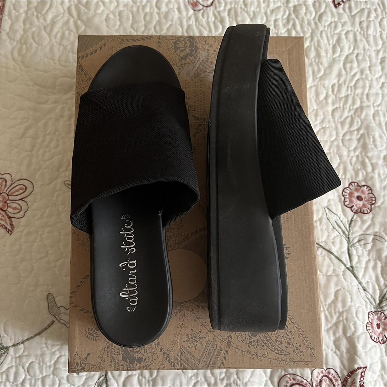 Altar'd State Women's Black Sandals | Depop