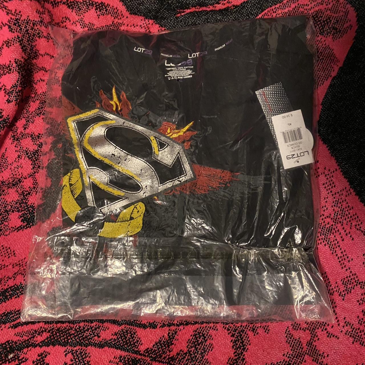 Lot 29 x Superman Tshirt Affliction looking DC... - Depop