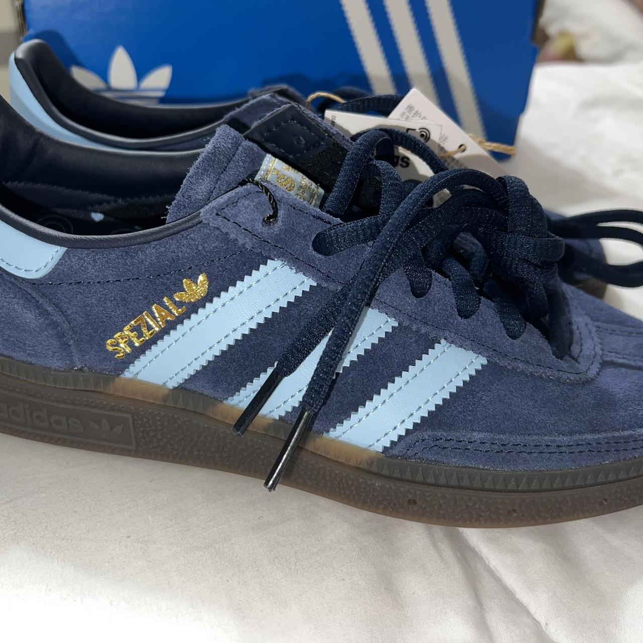 Navy Blue Adidas Sambas/Spezial Size 5/5.5 US... - Depop