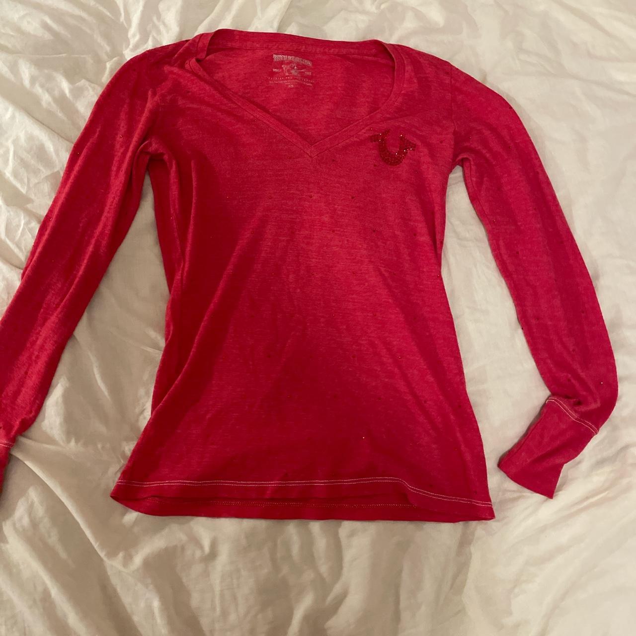 True Religion Women's Red Shirt