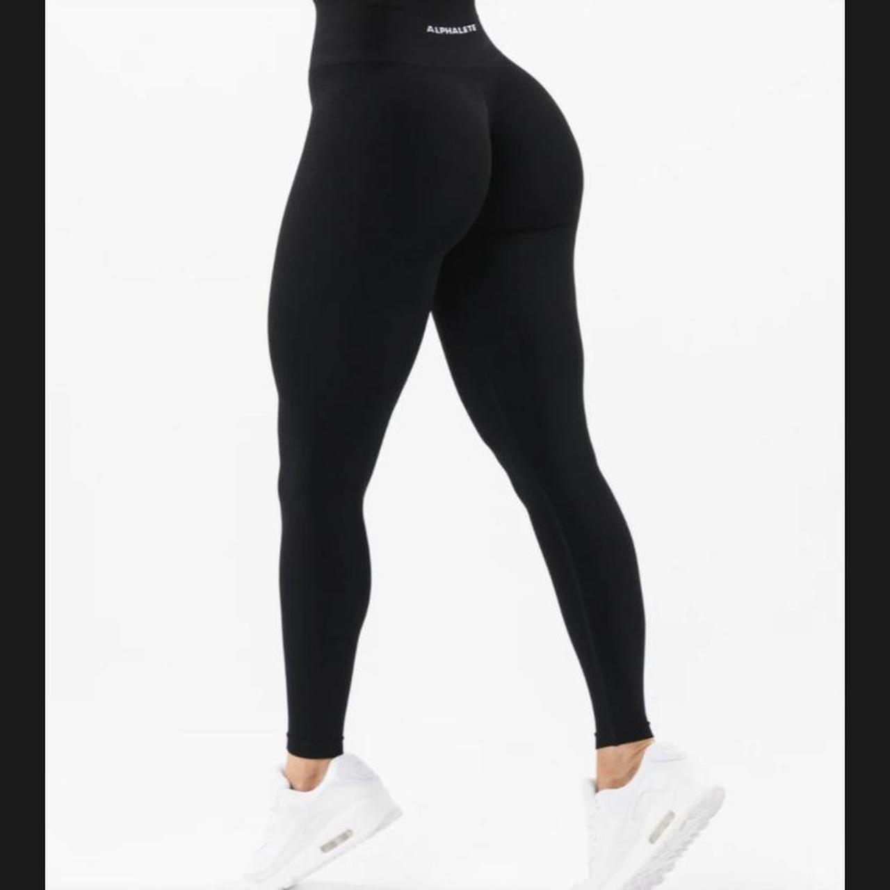 Black Alphalete amplify leggings Size M Tried to... Depop