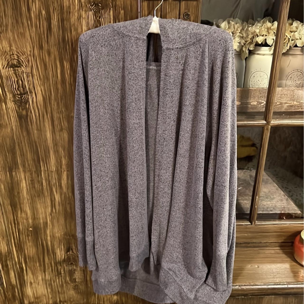 Maurices Hooded Cardigan in Grey Women’s size... Depop