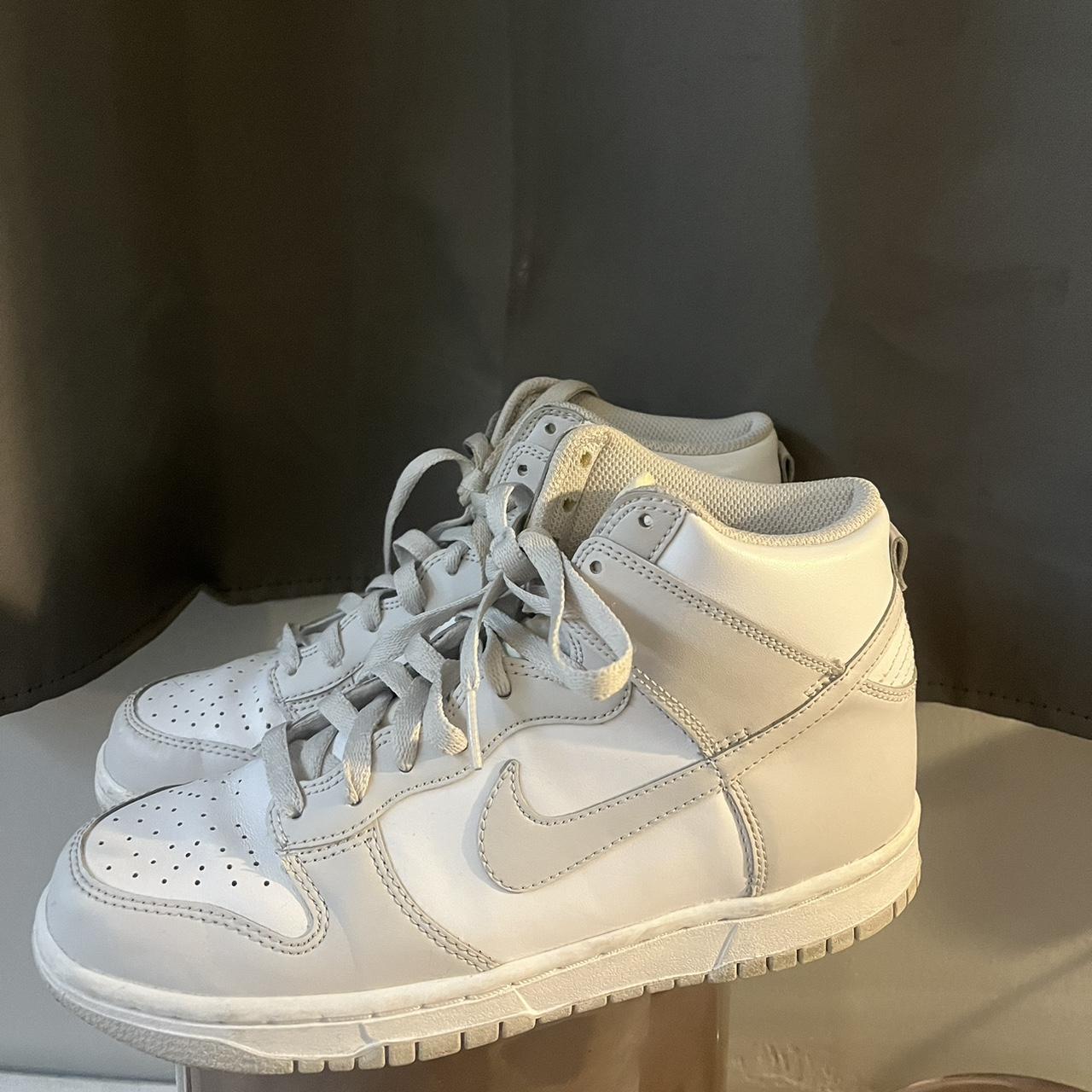 nike dunk high white vast grey